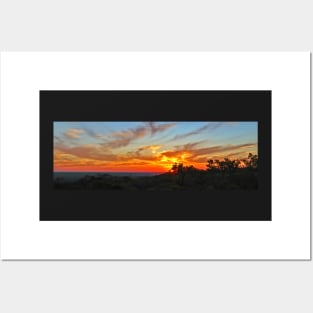 Sunset from Mt Walker, Hughenden Posters and Art